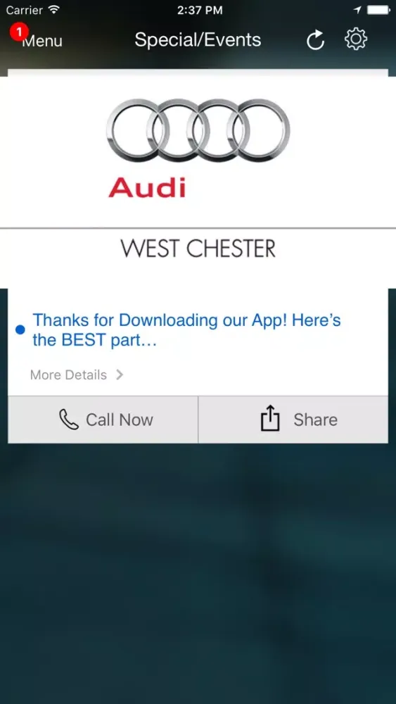 Audi West Chester DealerApp スクリーンショット