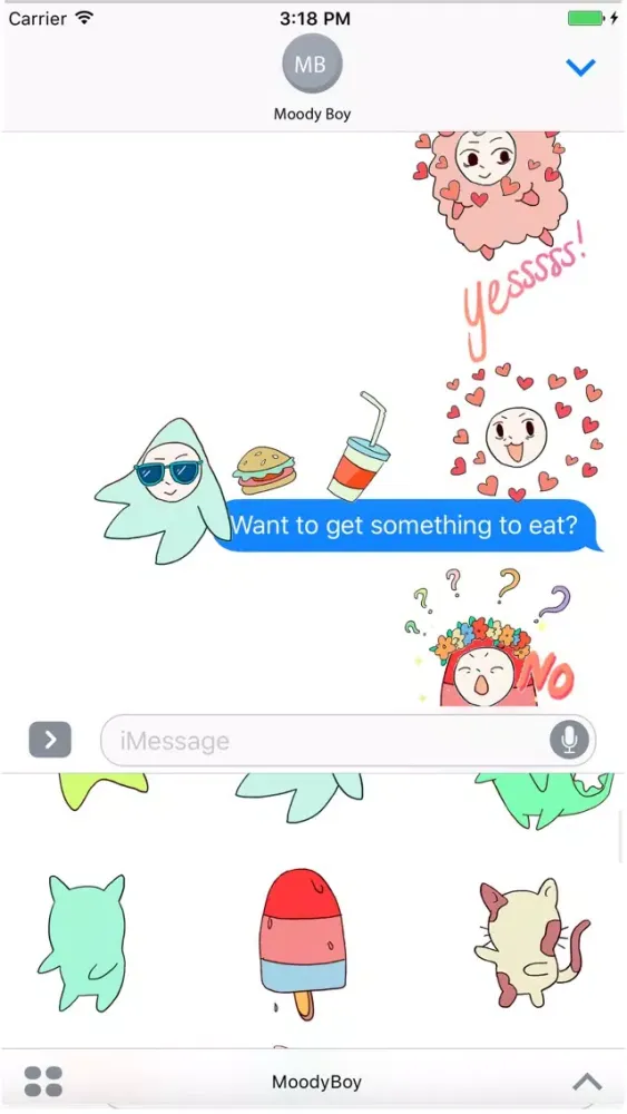 Moody Boy Animated Stickers - Build Stack Create ! Screenshots