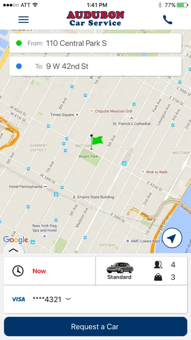 Audubon Car Service Screenshots