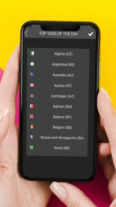 Capturas de tela do TagsYou
