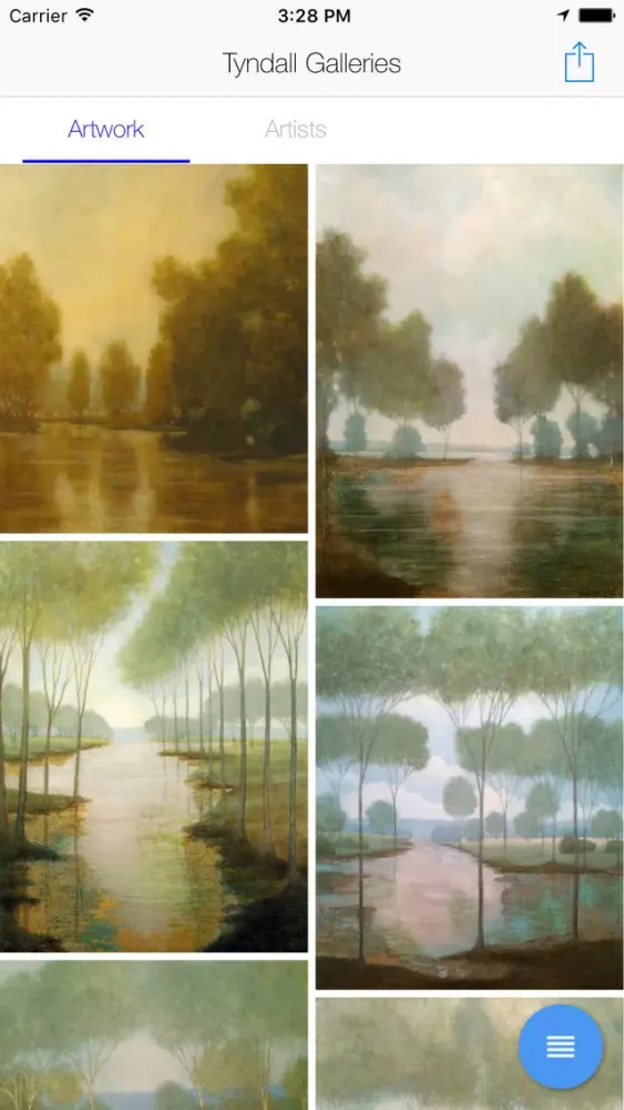 Screenshot di Tyndall Galleries