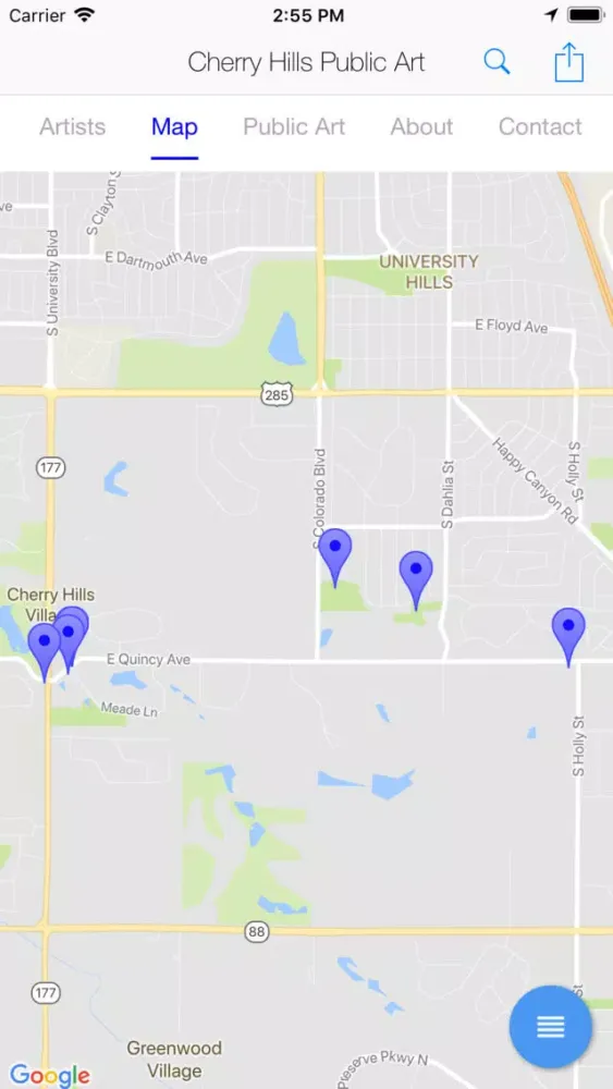 Captures d'écran de Cherry Hills Public Art