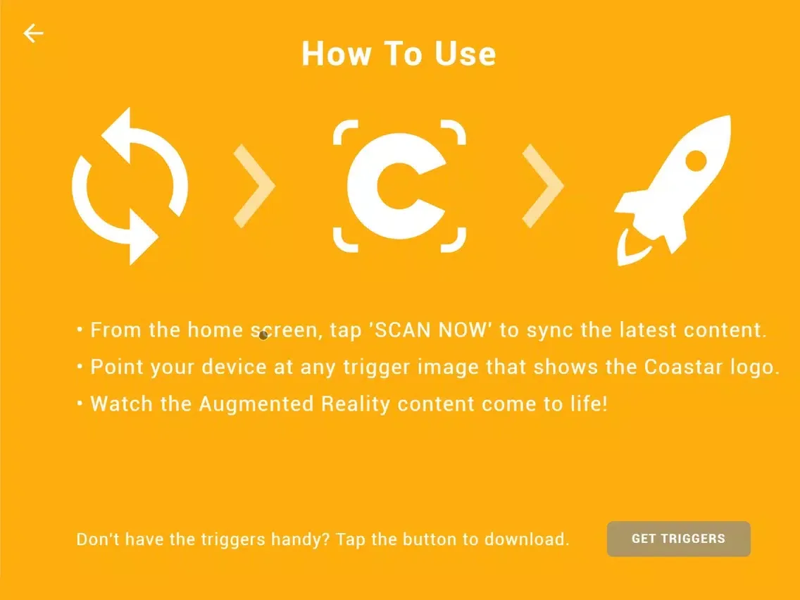Tangkapan layar Coastar iPad 