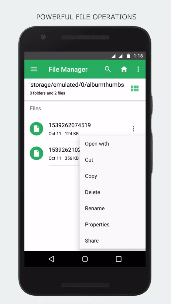 Zrzuty ekranu File Manager