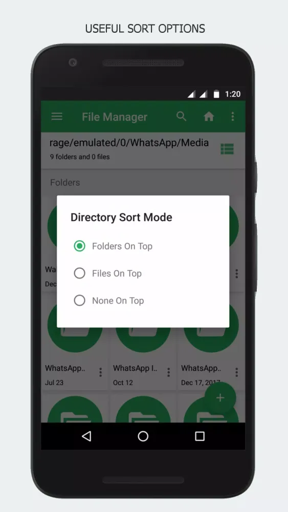 Zrzuty ekranu File Manager