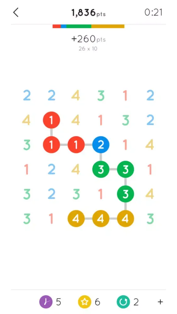 Screenshot di 1 Up: a number game