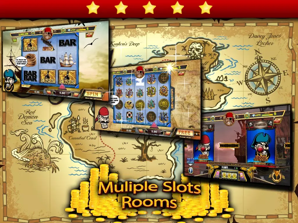 Golden Pirate's Legends Slots Machines FREE - Spin the pirate kings wheel to win the caribbean bay slots casino iPad  स्क्रीनशॉट