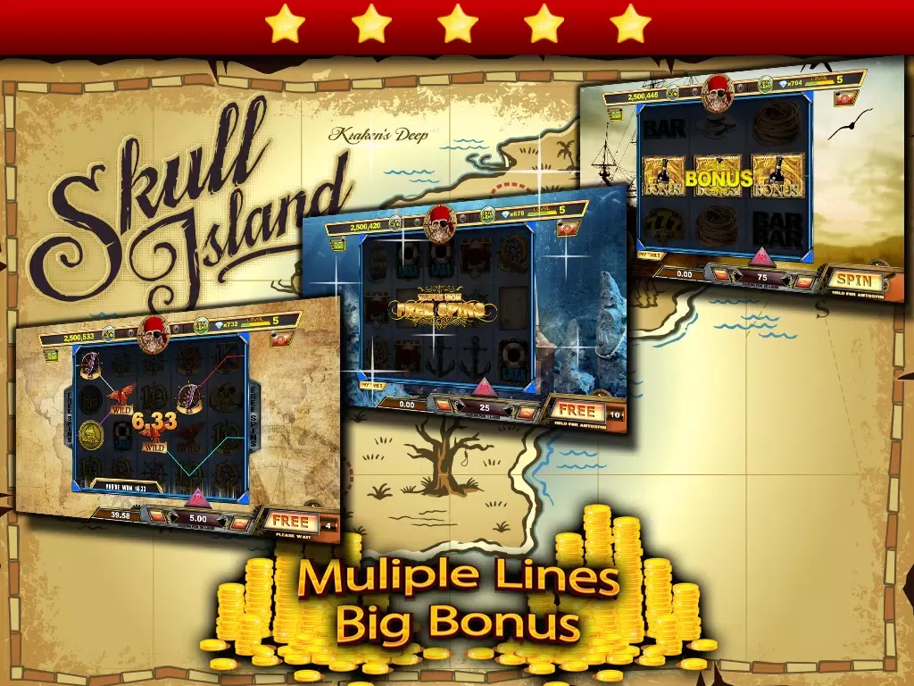 Golden Pirate's Legends Slots Machines FREE - Spin the pirate kings wheel to win the caribbean bay slots casino iPad  स्क्रीनशॉट