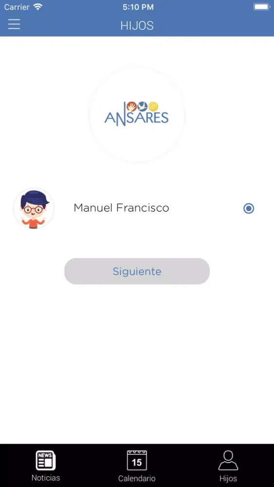 Capturas de tela do Ansares