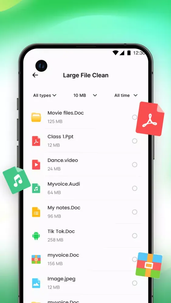 ภาพหน้าจอของ Aura Clean