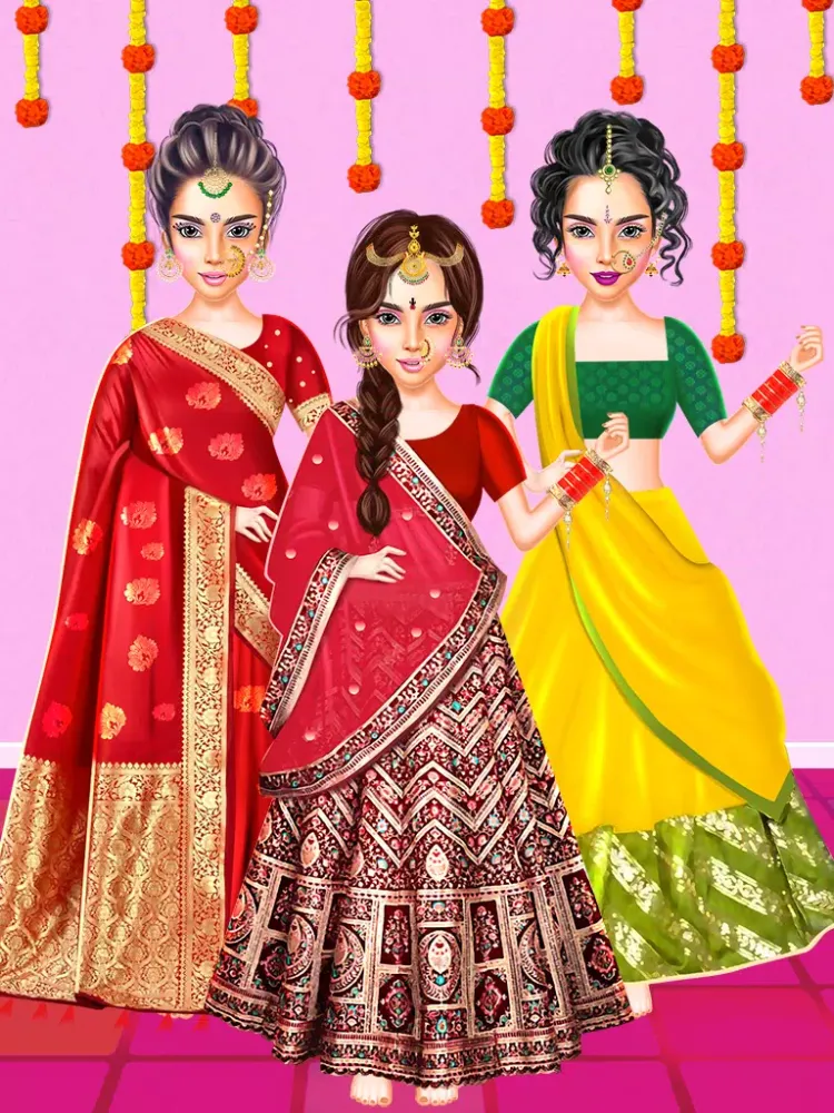 Zrzuty ekranu Indian Wedding Dress-up