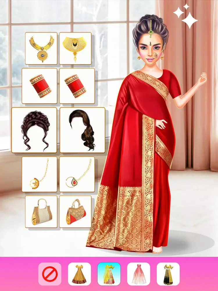 Zrzuty ekranu Indian Wedding Dress-up