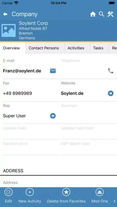 Capturas de pantalla de CRM.Client