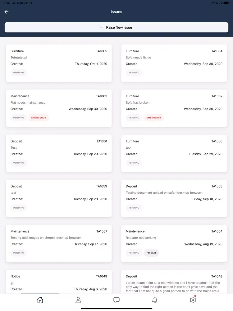 ภาพหน้าจอของ LivUp Long-Term Rental iPad