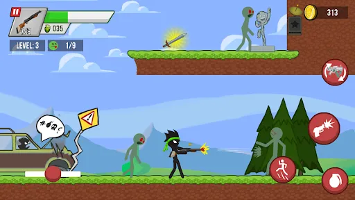 Capturas de pantalla de Stickman vs Zombies
