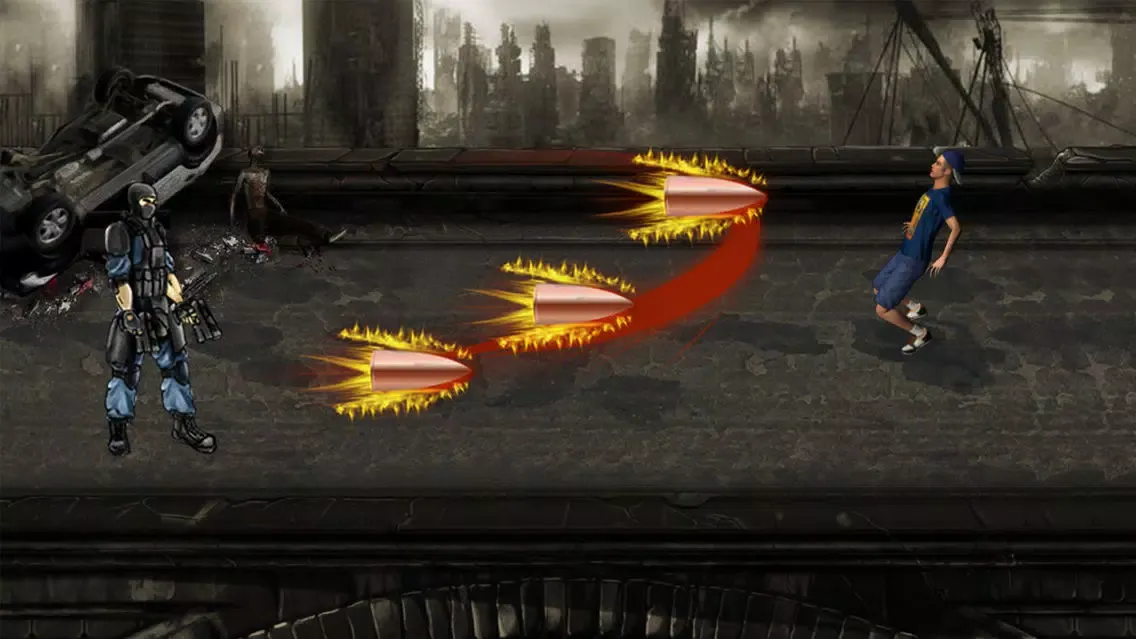 Tangkapan skrin Attack of Running Zombies