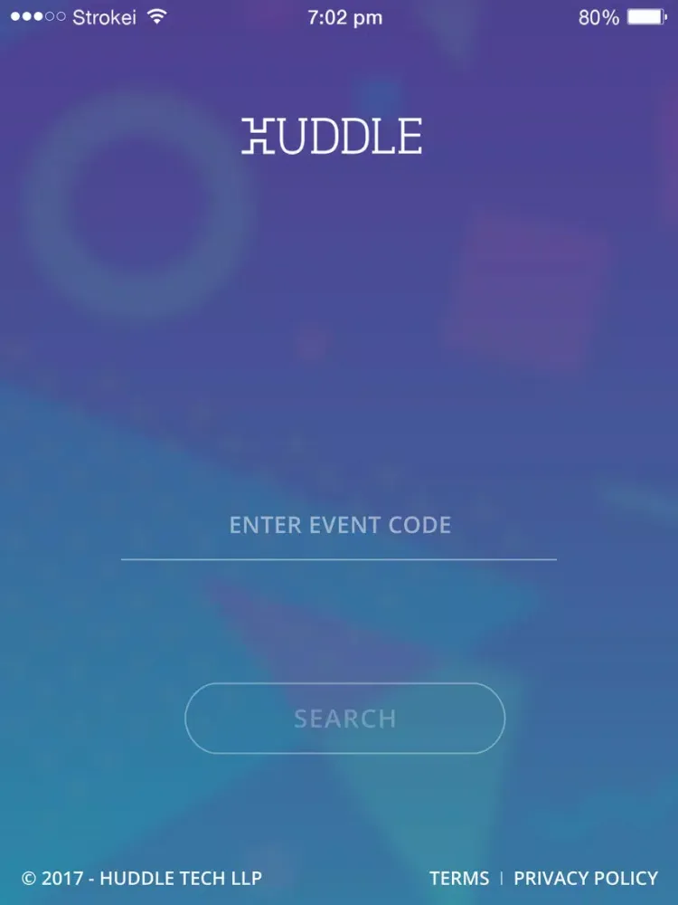 Huddle - Event Management App iPad  스크린샷