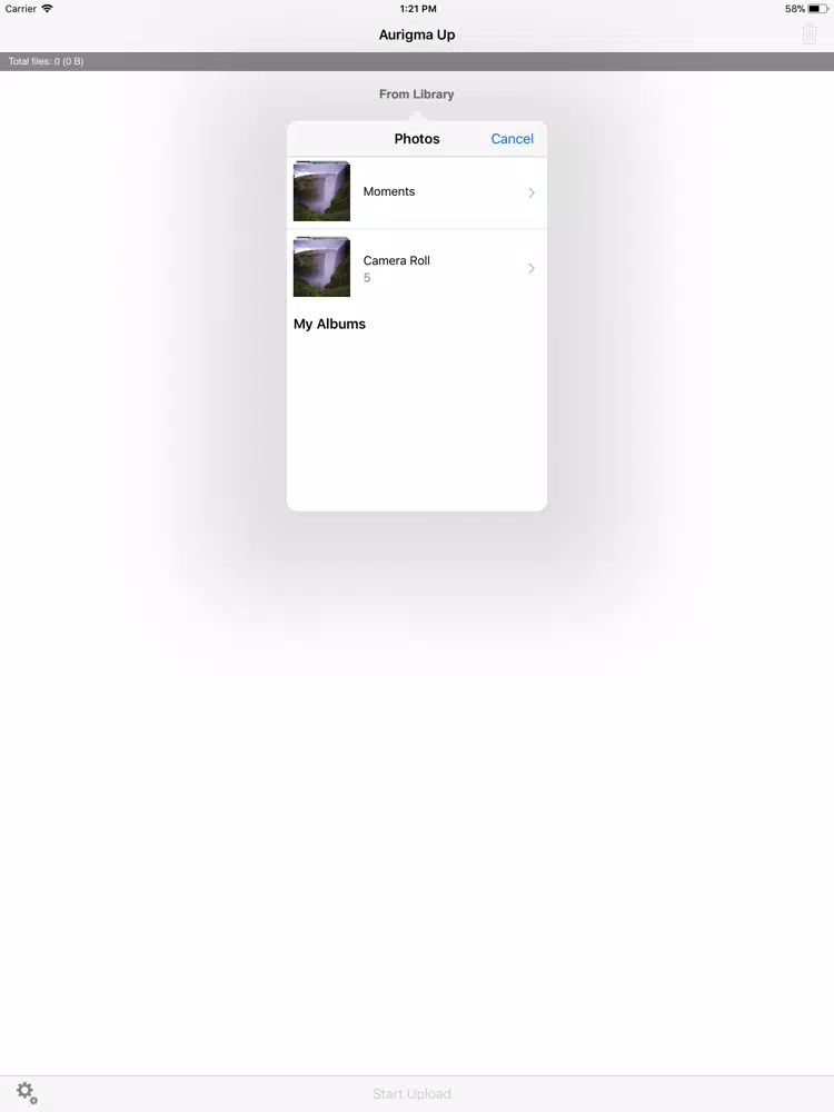Aurigma Up iPad  Screenshots