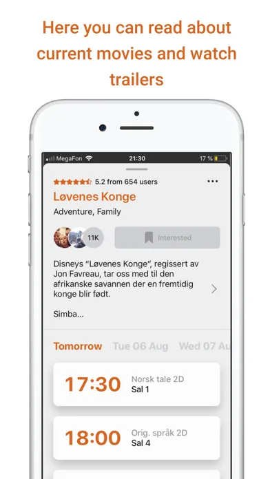 Aurora kino Ekran Görüntüleri
