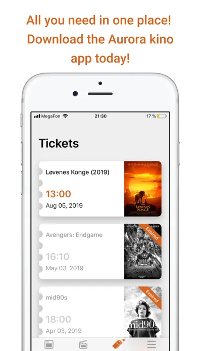 Aurora kino Ekran Görüntüleri