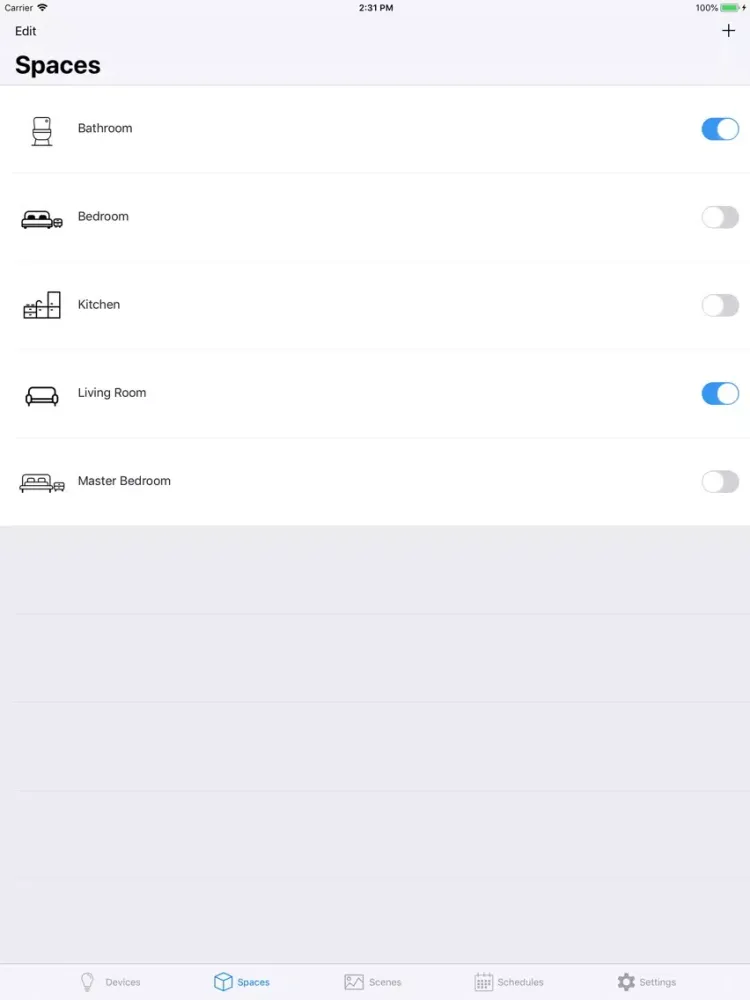 Tangkapan skrin AOne AUS iPad 