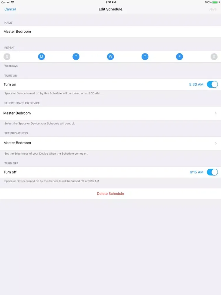 Tangkapan skrin AOne AUS iPad 