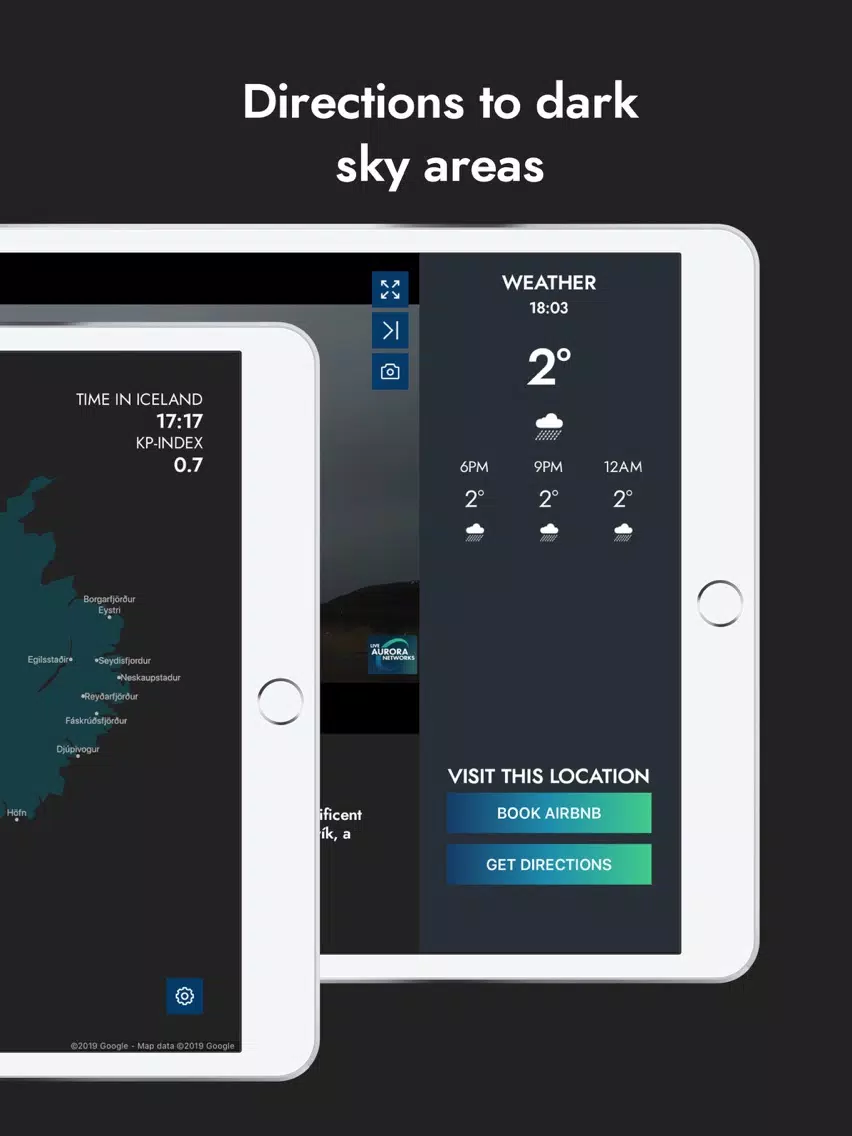Live Aurora Network Iceland iPad  سکرین شاٹس