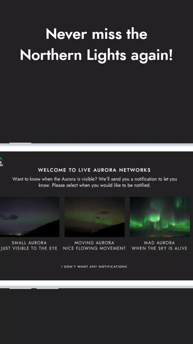 Live Aurora Network Iceland سکرین شاٹس