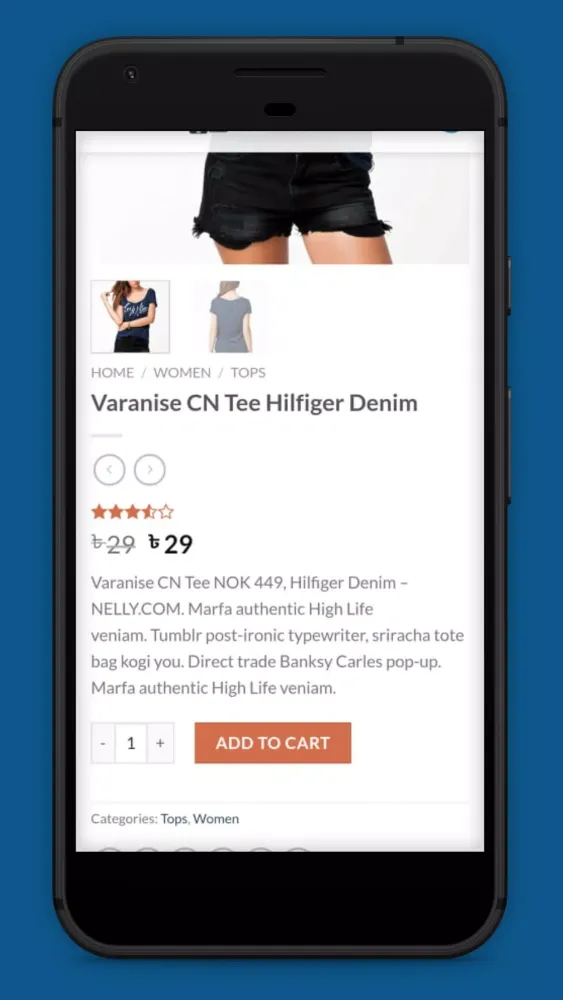 Aurora eCommerce Store App Screenshots