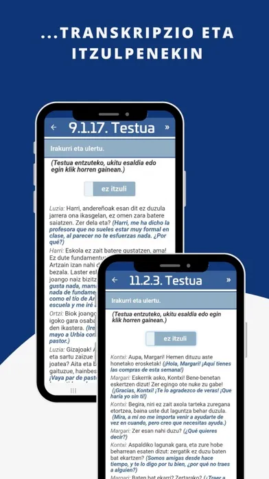Zrzuty ekranu BOGA2 - euskara ikasten