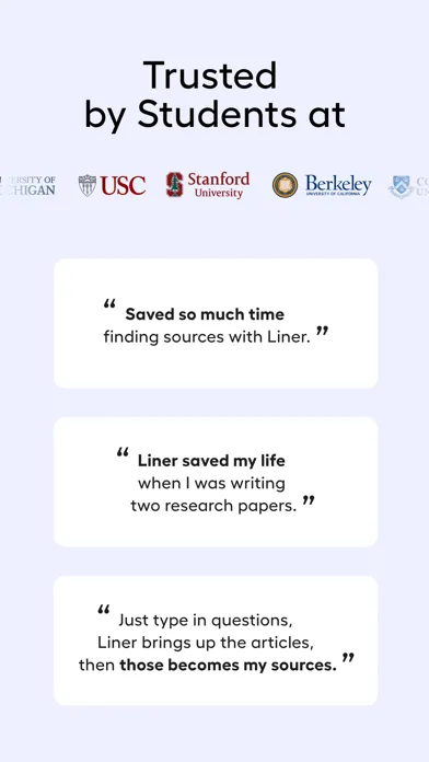 Liner: AI Search with Sources Screenshots