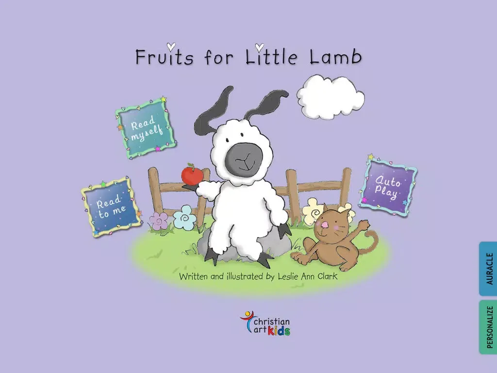 Fruits for Little Lamb: teach your children about strong values and God's love in this Christian book for kids by Leslie Ann Clark ("Lite" version by Auryn Apps) iPad  Screenshots