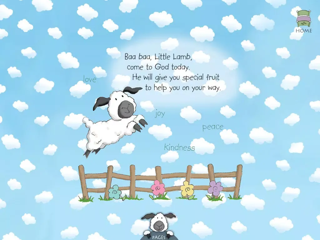 Fruits for Little Lamb: teach your children about strong values and God's love in this Christian book for kids by Leslie Ann Clark ("Lite" version by Auryn Apps) iPad  Screenshots