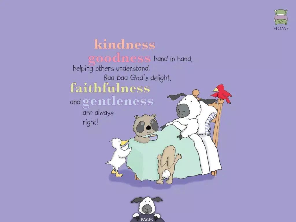 Fruits for Little Lamb: teach your children about strong values and God's love in this Christian book for kids by Leslie Ann Clark ("Lite" version by Auryn Apps) iPad  Screenshots
