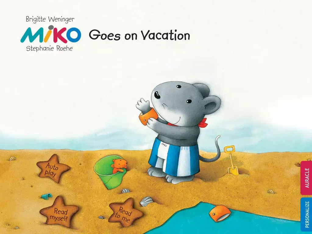 Miko Goes on Vacation: An interactive bedtime story book for kids about Miko’s first beach holiday, where he enjoys swimming and making new friends, by Brigitte Weninger illustrated by Stephanie Roehe. (iPad “Lite” version; by Auryn Apps) iPad  سکرین شاٹس