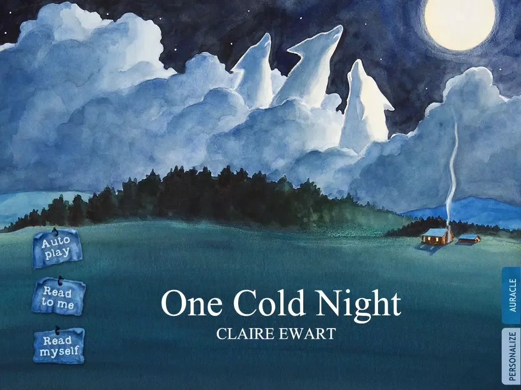 Capturas de tela do One Cold Night is a fanciful and interactive bedtime story book for kids which describes the onset of Winter, depicting the Mythical tale of Winter in the native American tradition, by Claire Ewart (iPad Lite Version, by Auryn Apps) iPad 