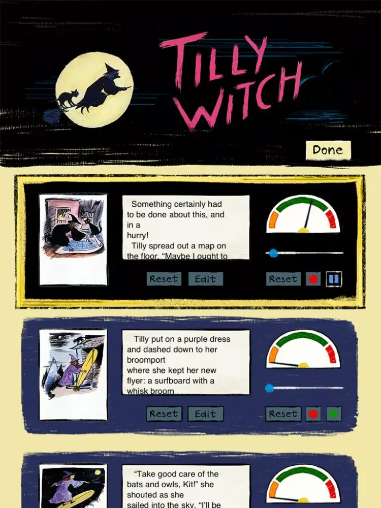 Capturas de pantalla de Tilly Witch - A classic Halloween story book for kids by the author of Corduroy Don Freeman ("Lite" version by Auryn Apps) iPad 