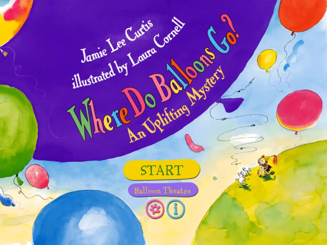 Capturas de pantalla de Where Do Balloons Go? An Uplifting Mystery : a creativity-enhancing kid's book by Jamie Lee Curtis (by Auryn Apps) iPad 