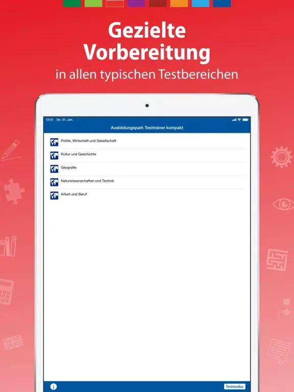 Скриншоты Test Allgemeinwissen iPad 