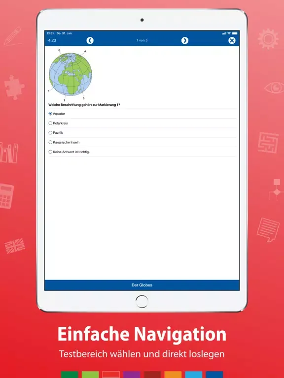 Скриншоты Test Allgemeinwissen iPad 