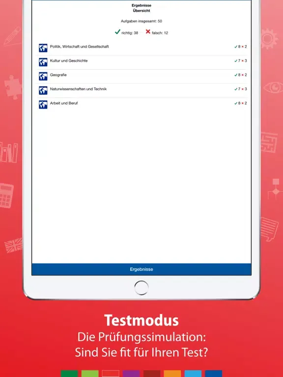 Скриншоты Test Allgemeinwissen iPad 