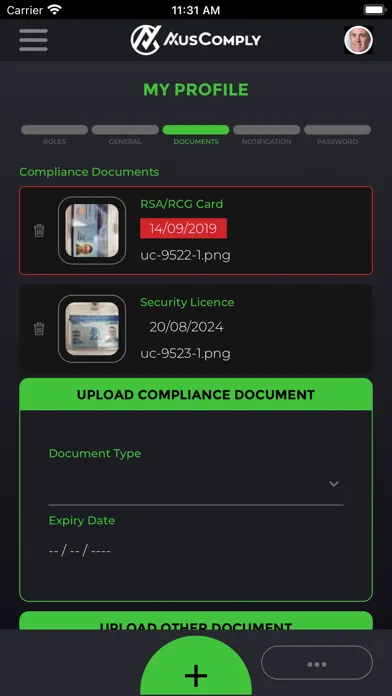 Tangkapan layar AusComply - Digital Compliance