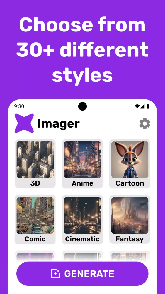 Captures d'écran de Imager