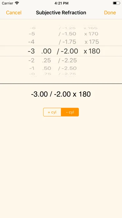 Opticalc Contact Lens Calc Screenshots