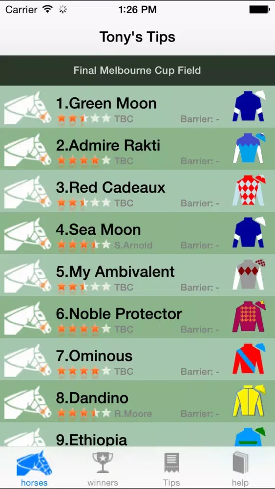 Скриншоты Melbourne Cup Guide 2014