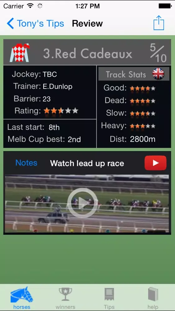 Скриншоты Melbourne Cup Guide 2014