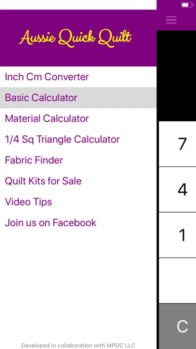 Скриншоты Quick Quilt Calculator