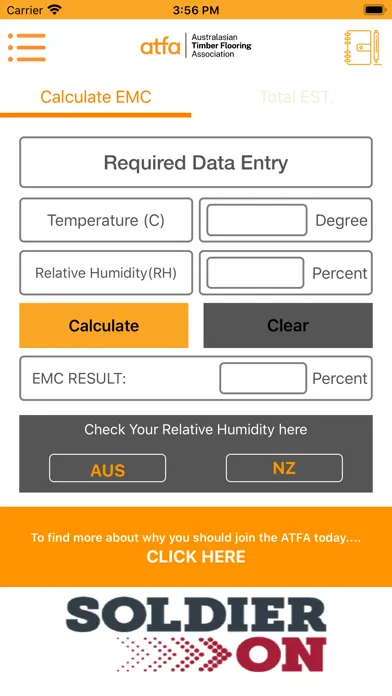 ATFA EMC & Pricing Tool Screenshots