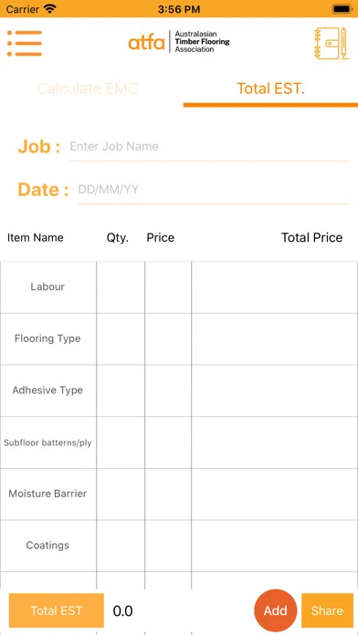 ATFA EMC & Pricing Tool Screenshots