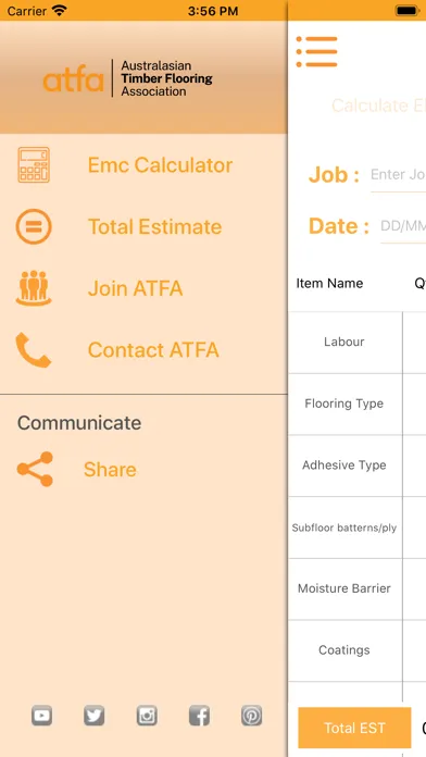 ATFA EMC & Pricing Tool Screenshots